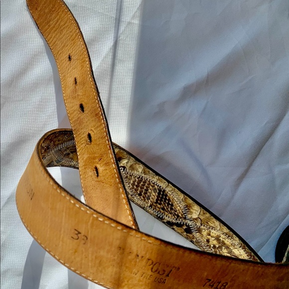 Python leather belt - Picture 13 of 16